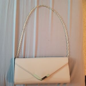 Aldo nude clutch purse